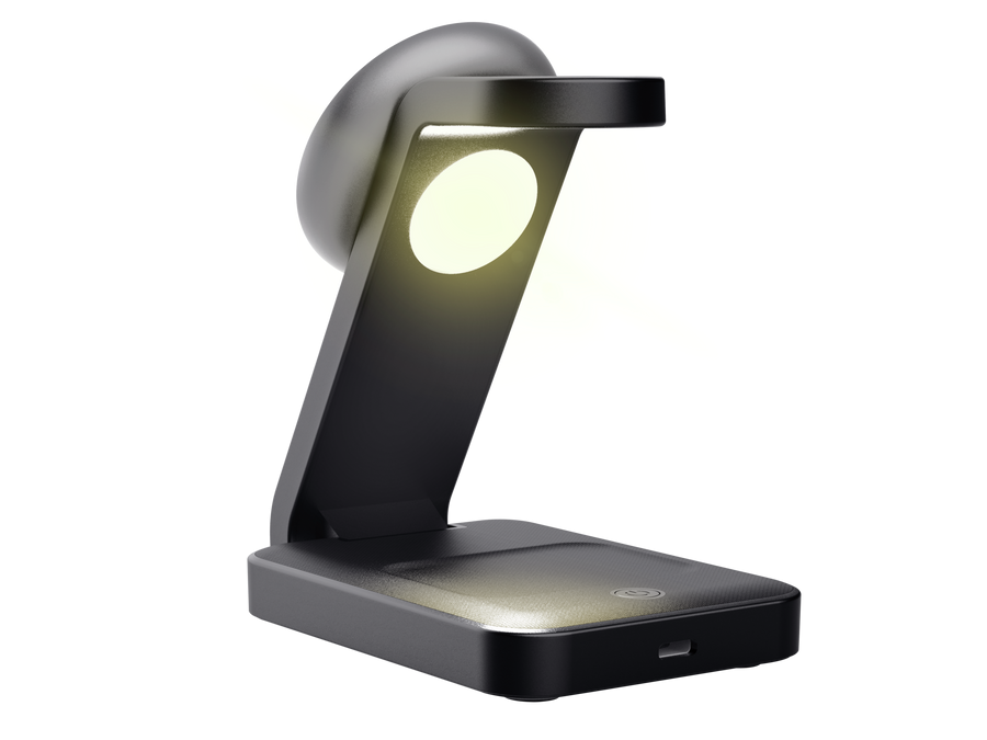 Suport Trust de incarcare magnetica wirelss  pentru  iPhone, Apple Watch si AirPods