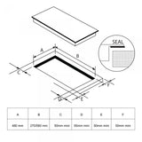 Plită Electrică Samus PSVE-64BG10 | 6800W, 60cm, Touch, Timer