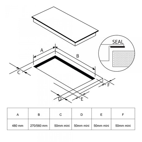 Plită Electrică Samus PSVE-64BG10 | 6800W, 60cm, Touch, Timer