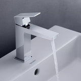 Duravit Baterie lavoar Duravit, Manhattan single lever bas. mixer M with pull-rod, monocomanda, marime M, cartus ceramic, fara set de evacuare, crom