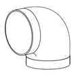 Faber Accesorii hote Cot Ventilatie Faber 112.0157.307 | 90 Grade, 125mm