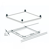 Plită Electrică Samus PSVE-43BG1 | 4700W, 45cm, Touch, 44x51x6cm