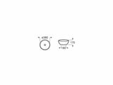 Roca Lavoar Lavoar Roca A32787K000 | Bol Rotund, 380mm, Montare Blat, Alb