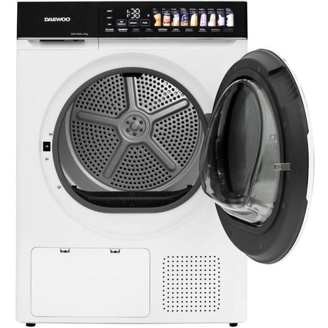 Daewoo Uscator de rufe Uscator rufe Daewoo DDR-HS9E | 9kg, Pompa caldura, Clasa E, Alb