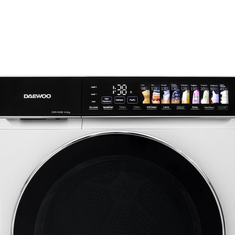 Daewoo Uscator de rufe Uscator de rufe Daewoo DDR-HS9E-1 | 9kg, Pompa de caldura, Clasa E, Touch control