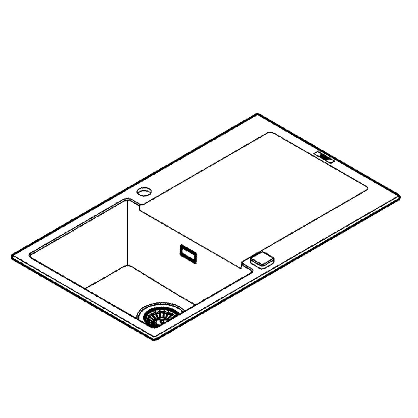 Grohe Chiuveta bucatarie Chiuveta Bucatarie Grohe 31644AP0 | 860x500mm, Granit Negru, Reversibil