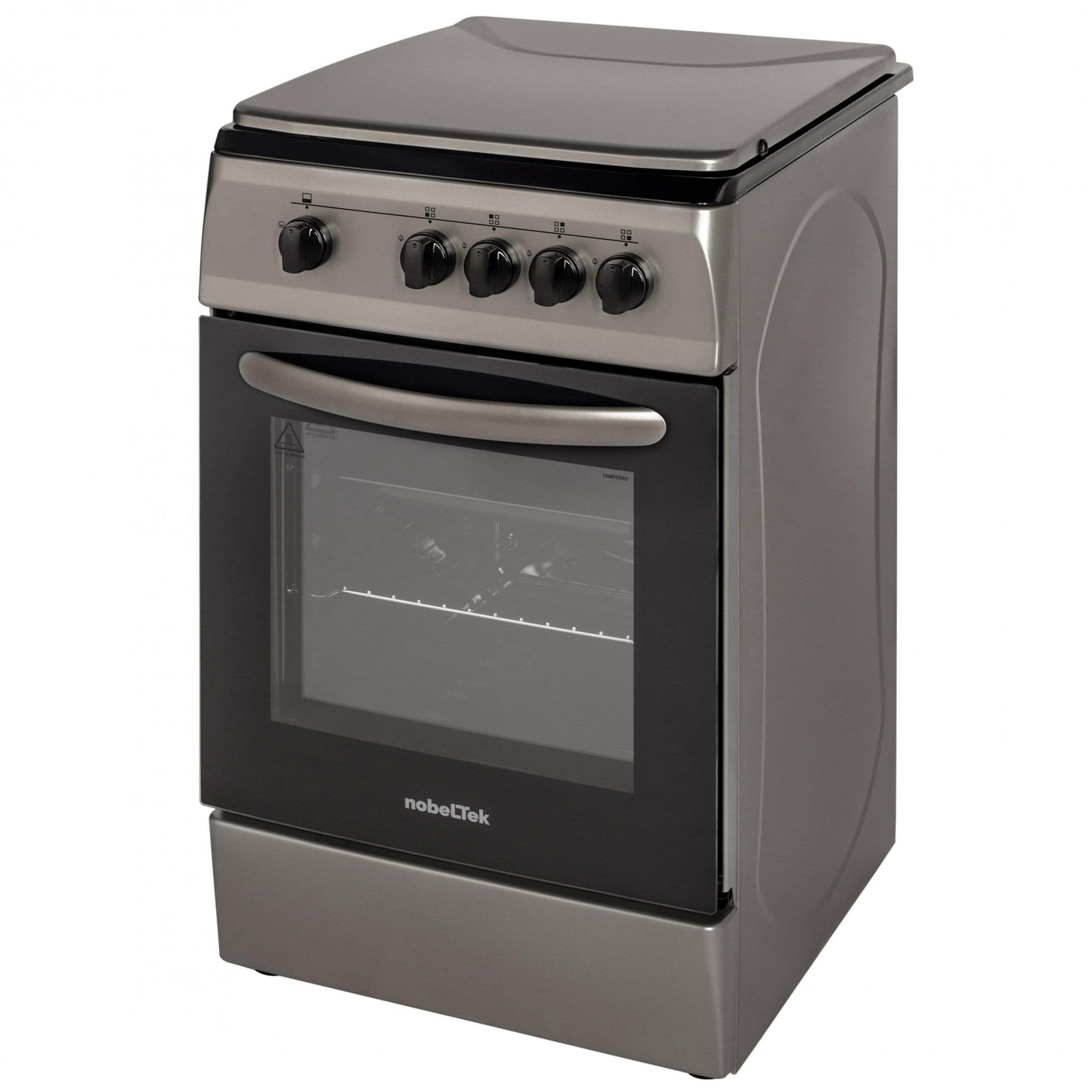 NobeLTek Cooking Aragaz Aragaz Nobeltek NLT 5601AG/G1 | 50x60cm, Plita Gaz, Cuptor Gaz, GPL/GN, Gri, 50x60x85cm