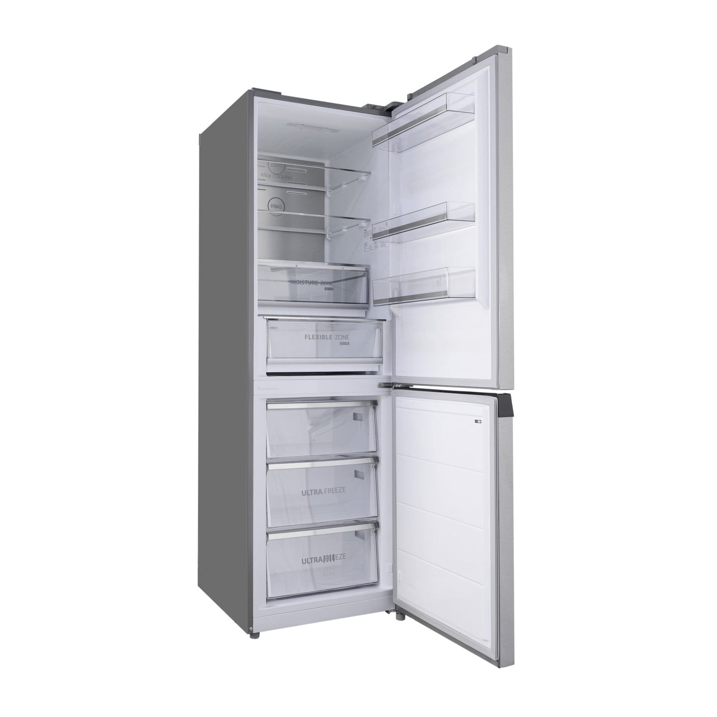 Toshiba Combina frigorifica Combina frigorifica Toshiba GR-RB449WE-PMJ(49) | 338L, No Frost, Clasa E, Display LED, Silver, 59.5x66x185.8cm