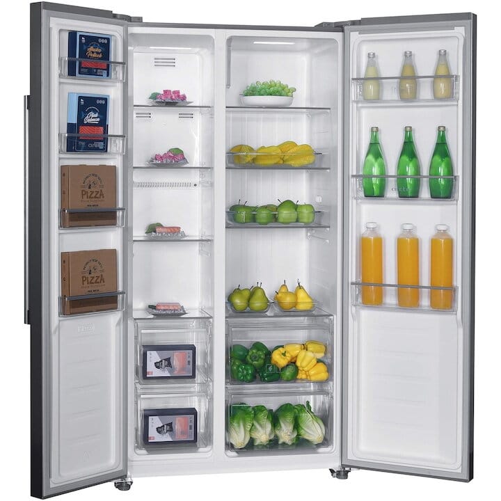 ARCTIC SBS Side-by-Side Arctic AS427E4NMT | 442L, Full NoFrost, Clasa E, Inox