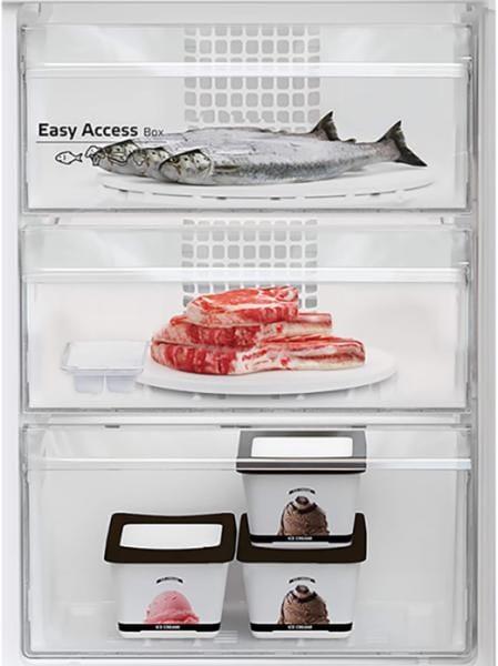 ARCTIC Combina frigorifica Combina frigorifica Arctic AK60406M40S | 386L, 202cm, Clasa E, Garden Fresh, Silver, 59.5x67x202.5cm