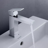 Duravit Baterie lavoar Duravit, Manhattan single lever bas. mixer M with pull-rod, monocomanda, marime M, cartus ceramic, set evacuare cu tija, crom