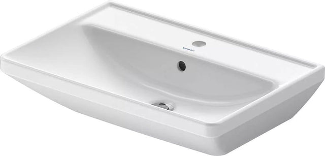 Duravit Lavoar Duravit, Washbasin 650mm D-Neo white with of, with tp, 1 th, montare pe perete, cu preaplin, gaura pt baterie, alb