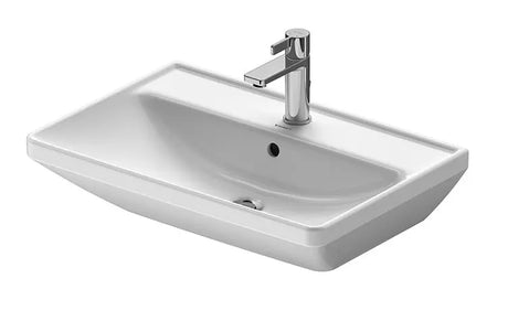 Duravit Lavoar Duravit, Washbasin 600mm D-Neo white with of, with tp, 1 th, montare pe perete, cu preaplin, gaura pt baterie, alb