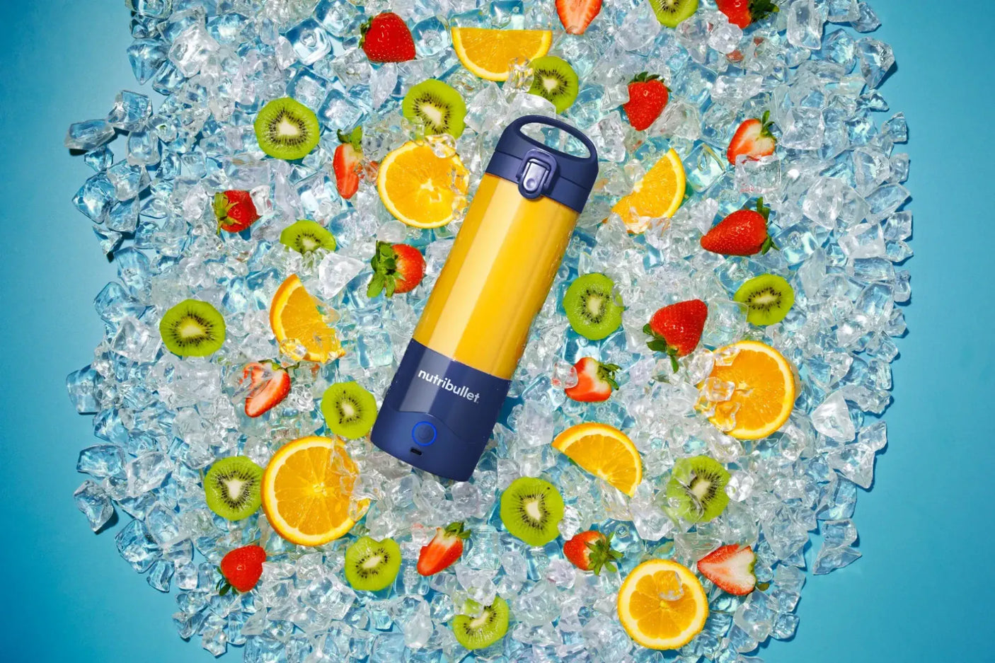 De'Longhi Blender Blender Portabil Nutribullet NBP003NBL | 475ml, USB-C, Lame Otel, Navy Blue