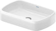 Duravit Lavoar Duravit, Above cb overstretched 60cm Qatego white w/o OF, w/o TP, ground, montare pe blat, oval, alb