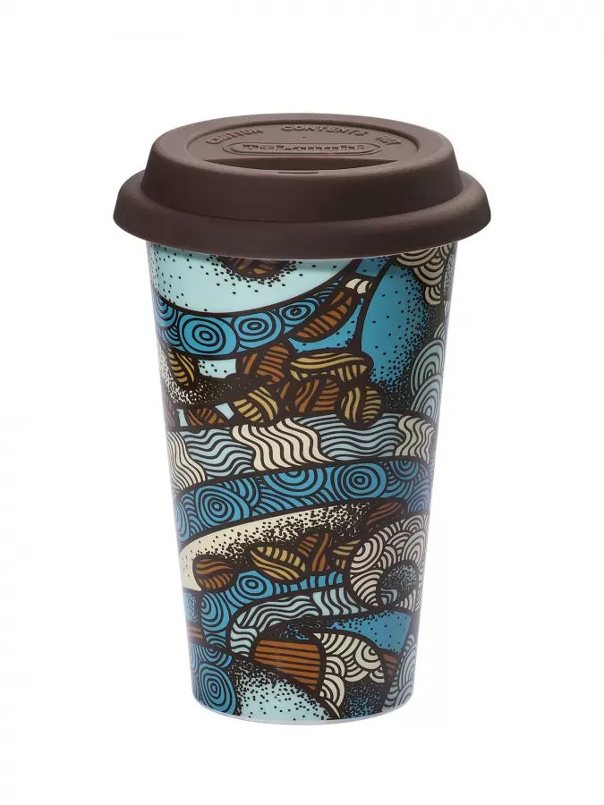 De'Longhi Vase ceramica Cana Termica DeLonghi DLSC055 | 300ml, Perete Dublu, Capac Silicon