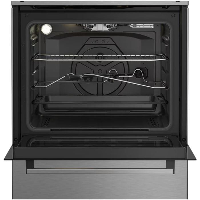 Beko Aragaz Aragaz Beko FBSHT62111GX | 4 Arzatoare, Aprindere Electrica, Grill, Rotisor, Inox, 60x60x85cm