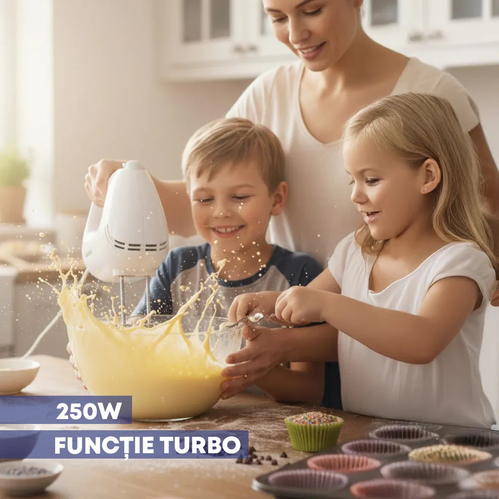 Daewoo SDA Mixer Mixer Daewoo DHM25W | 250W, 5 Viteze, Turbo, Tel, Carlige Aluat
