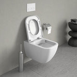 Duravit Capac WC Capac WC Duravit Happy D.2 0064590000 | Soft Close, Balamale Inox, Dreptunghiular, Alb