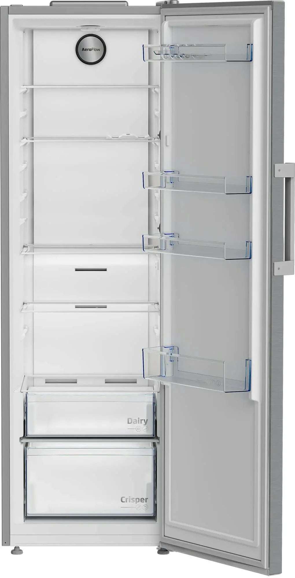 Beko Frigider Frigider Beko B1RMLNE444XB | 365L, NoFrost, Clasa E, LED, Argintiu, 59.7x70.9x186.5cm