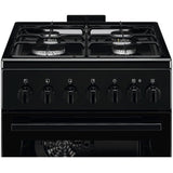 Electrolux Aragaz Electrolux, Mixt, 4 arzatoare, Siguranta plita, Aprindere integrata, Timer mecanic, Iluminare cuptor, Grill, Clasa A, 50 cm, Negru