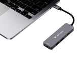 Hub USB-C Verbatim 32155 | 4 Porturi, 4K UHD, 100W PD