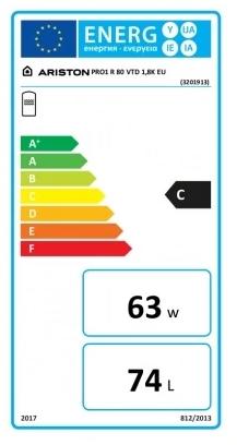 Boiler termoelectric Pro 1 R VTD 100L, 1800W, sepentina dreapta
