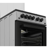 Beko Aragaz Aragaz Beko FSGT52110DXON | 4 Arzatoare, Grill Gaz, Rotisor, Timer, 50x60x85cm