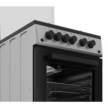 Beko Aragaz Aragaz Beko FSGT52110DXON | 4 Arzatoare, Grill Gaz, Rotisor, Timer, 50x60x85cm