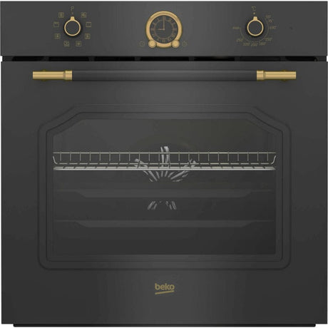 Beko Cuptor incorporabil Cuptor Incorporabil Beko RBIM19200AD | 72L, Clasa A, 8 Programe, Retro Antracit, 59.4x56.7x59.5cm