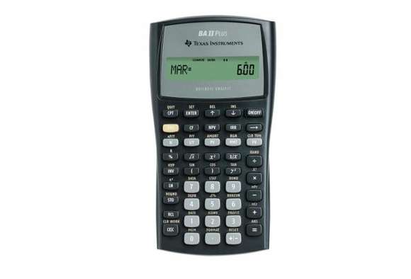 TEXAS INSTRUMENTS  CALC.STIINTIFIC TI-BA-II PLUS
