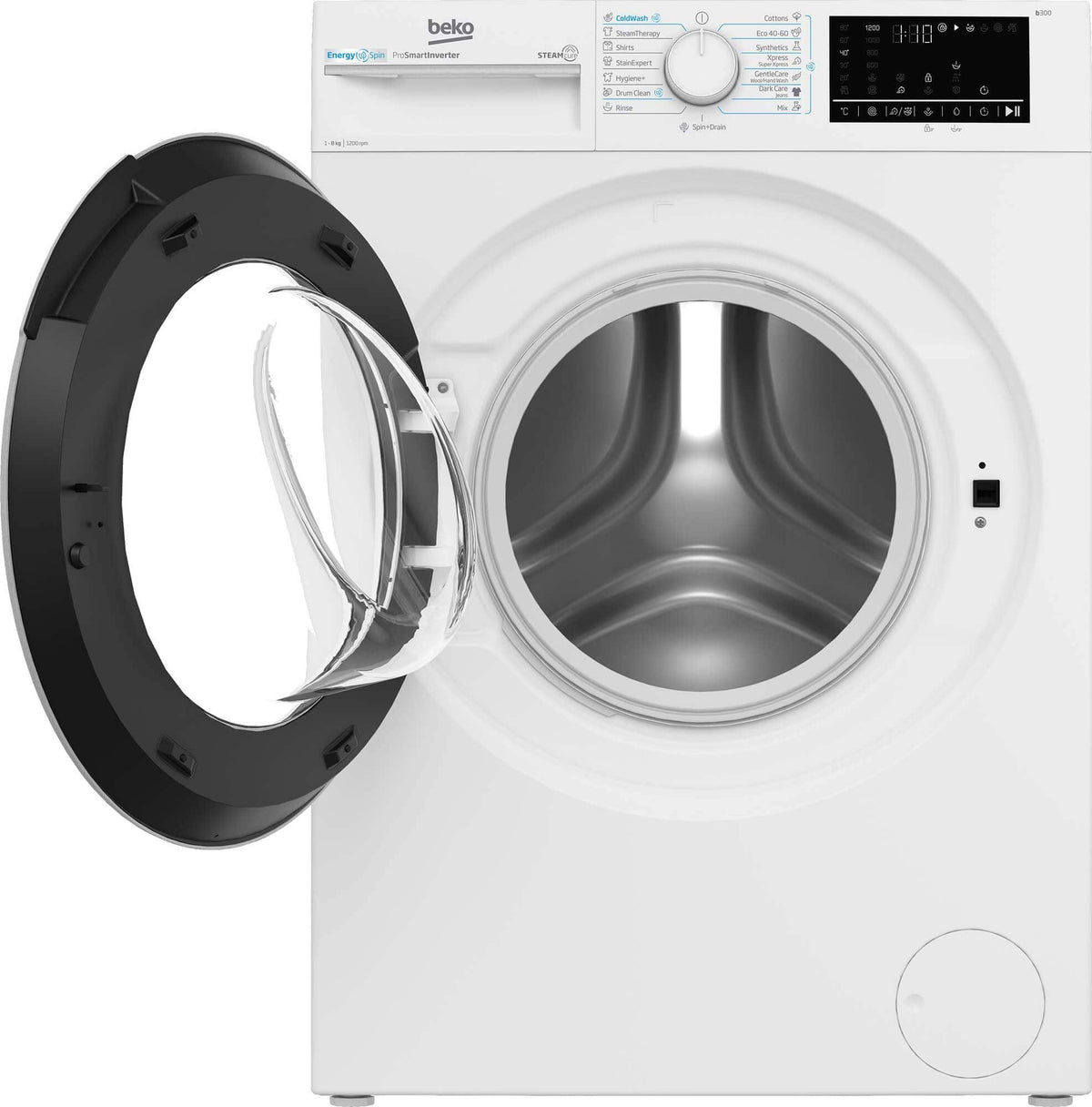 Beko Masina de spalat rufe Masina de spalat rufe Beko B3WFU48215WWES | 8kg, 1200rpm, Clasa A, Motor ProSmartInverter
