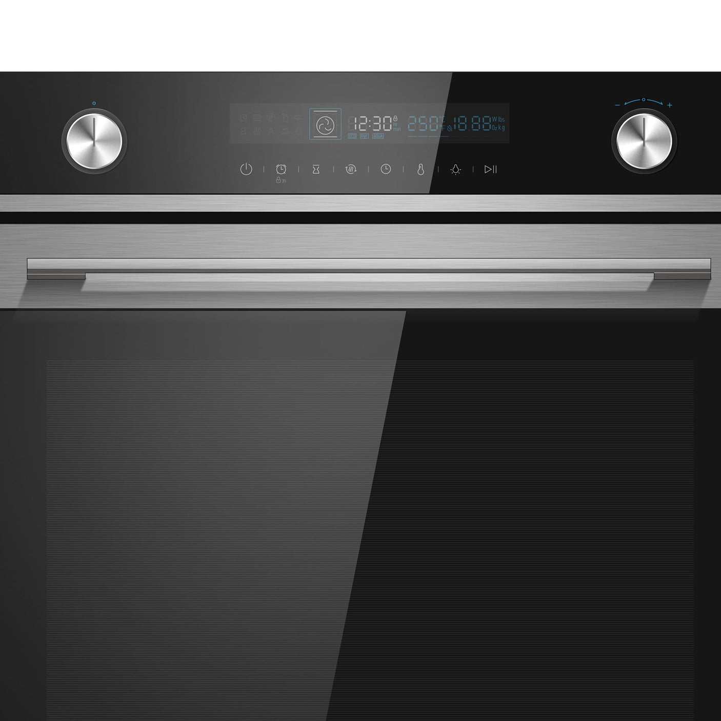 Master Kitchen Cuptor incorporabil Cuptor Incorporabil Master Kitchen MKO 45509CS-EDBK | 50L, SteamBake, 14 Functii, Afisaj Electronic