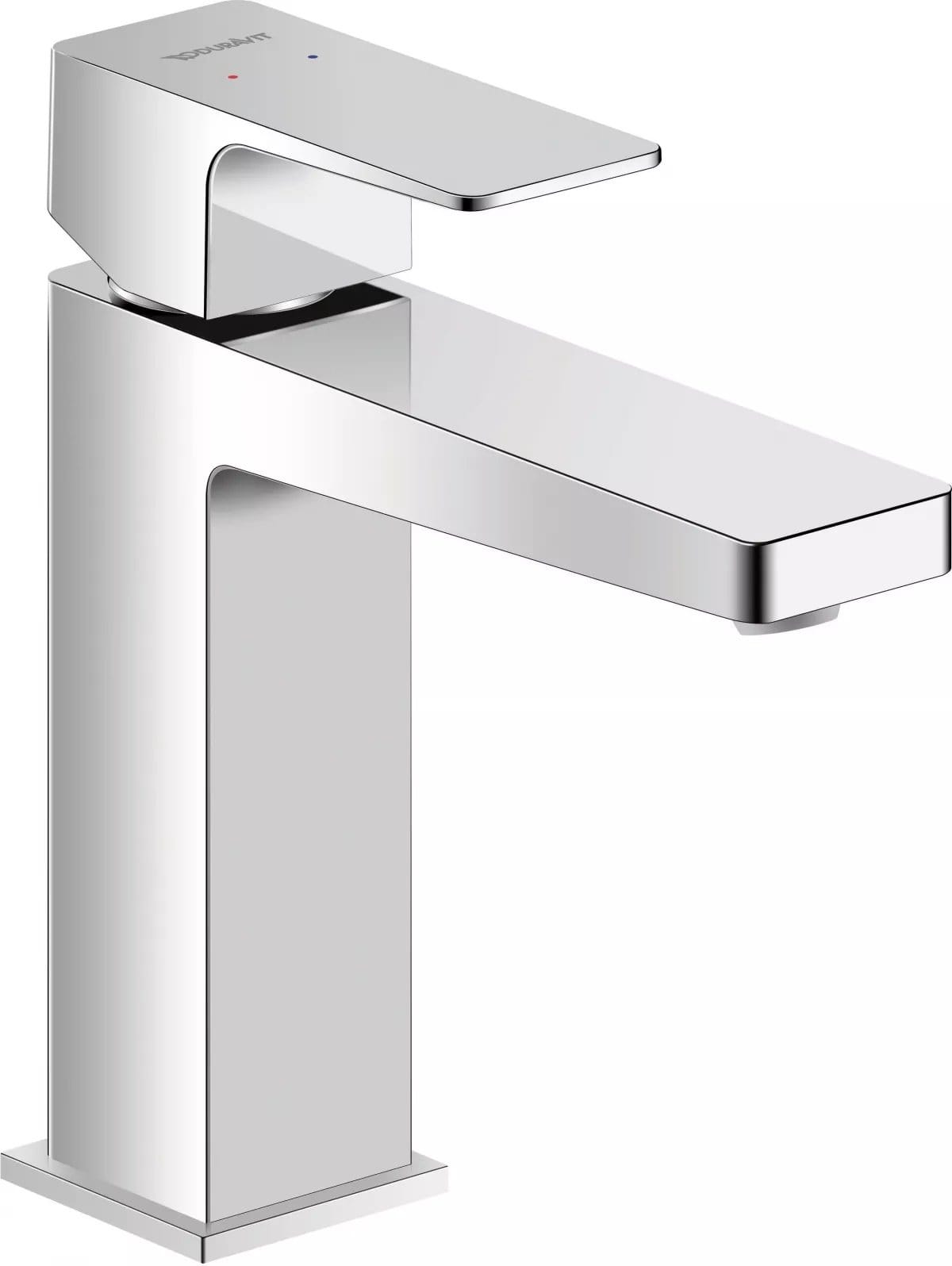 Duravit Baterie lavoar Duravit, Manhattan single lever bas. mixer M with pull-rod, monocomanda, marime M, cartus ceramic, fara set de evacuare, crom