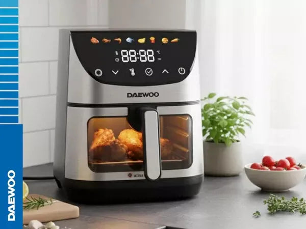 Daewoo Air Fryer Friteuza Daewoo SDA DAF1600IX | 6.5L, 1600W, 8 Programe, 80-200°C