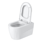 Duravit Vas wc Duravit, Toilet WM 570mm ME by Starck white washdown, Durafix, suspendat, evacuare orizonatala, fara capac (0020010000, 0020090000), alb