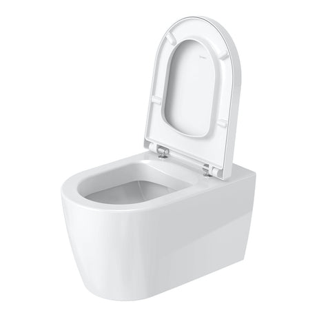 Duravit Vas wc Duravit, Toilet WM 570mm ME by Starck white washdown, Durafix, suspendat, evacuare orizonatala, fara capac (0020010000, 0020090000), alb