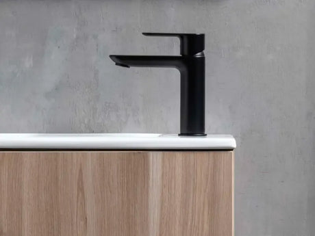 Roca Baterie lavoar Roca, Gama Cala, monocomanda, marime S, levier metalic, cartus ceramic, fara set de evacuare, negru