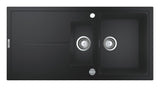 Grohe Chiuveta bucatarie Chiuveta Bucatarie Grohe K400 31642AP0 | 1000x500mm, 2 Boluri, Granite Black, Reversibil