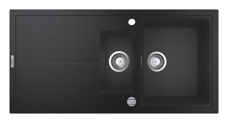 Grohe Chiuveta bucatarie Chiuveta Bucatarie Grohe K400 31642AP0 | 1000x500mm, 2 Boluri, Granite Black, Reversibil