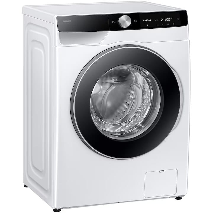 Samsung Masina de spalat rufe slim Samsung, 9kg, Clasa A, 1400rpm, AI Control, AI Wash, Auto Dispense, AI Ecobubble, Super Speed 39, Space Max, Hygiene Steam, Digital Inverter Motor, Display, Alb
