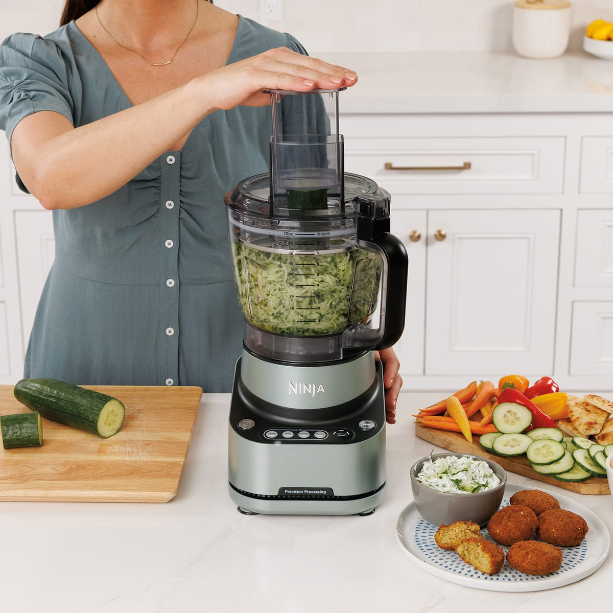 NINJA Robot de bucatarie Ninja Precision Pro 850W3 programe, verde/ gri