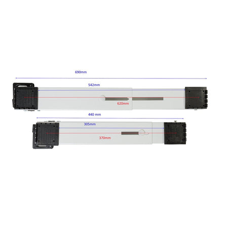 Roller Accesoriu bucatarie Role Transport Roller 00665 | 2buc, 300kg, 5x8x37-62cm, Universal