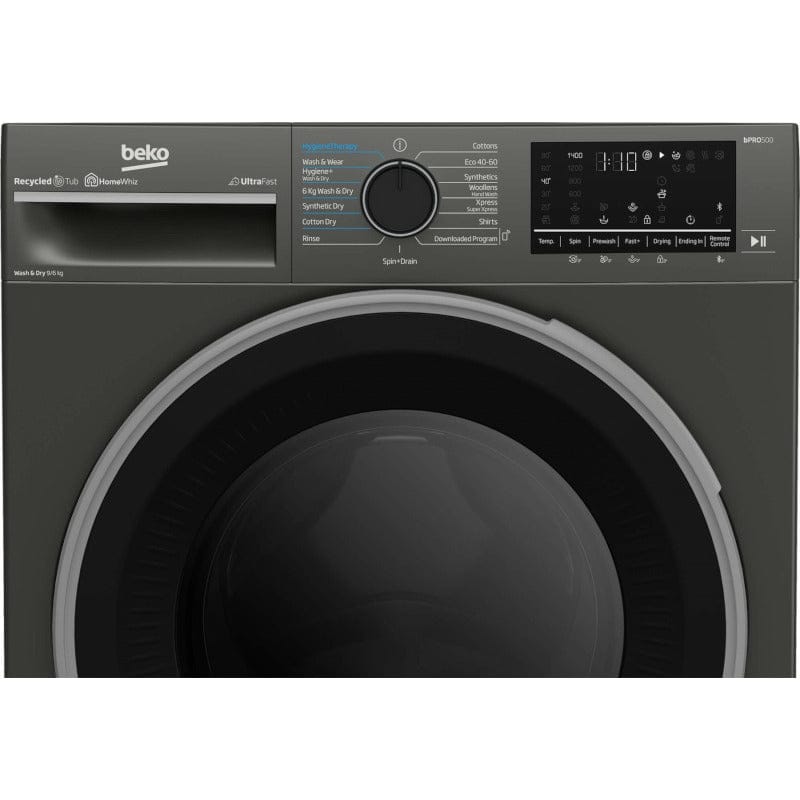 Beko Masina de spalat rufe Masina de spalat rufe cu uscator BEKO B5DFT59442M | 9kg spalare, 6kg uscare, 1400rpm, HomeWhiz, 60x60x84.5cm