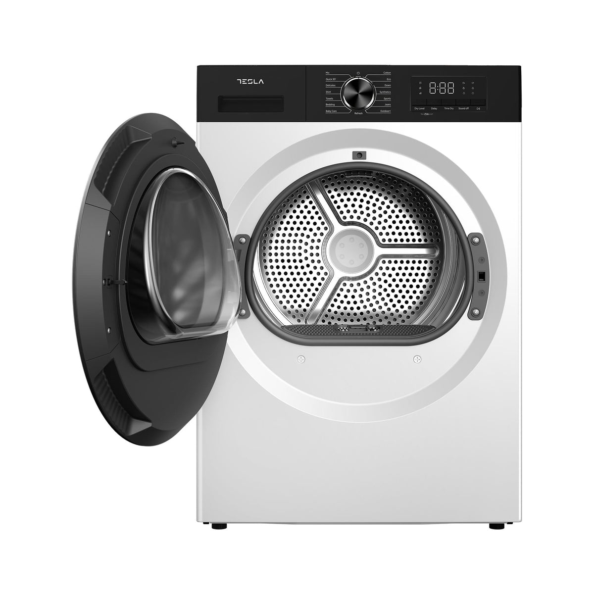 Tesla WG Uscator de rufe Uscator rufe Tesla WT8H91T | 8kg, Pompa caldura, Clasa D, 15 programe, 59.5x64x84.5cm