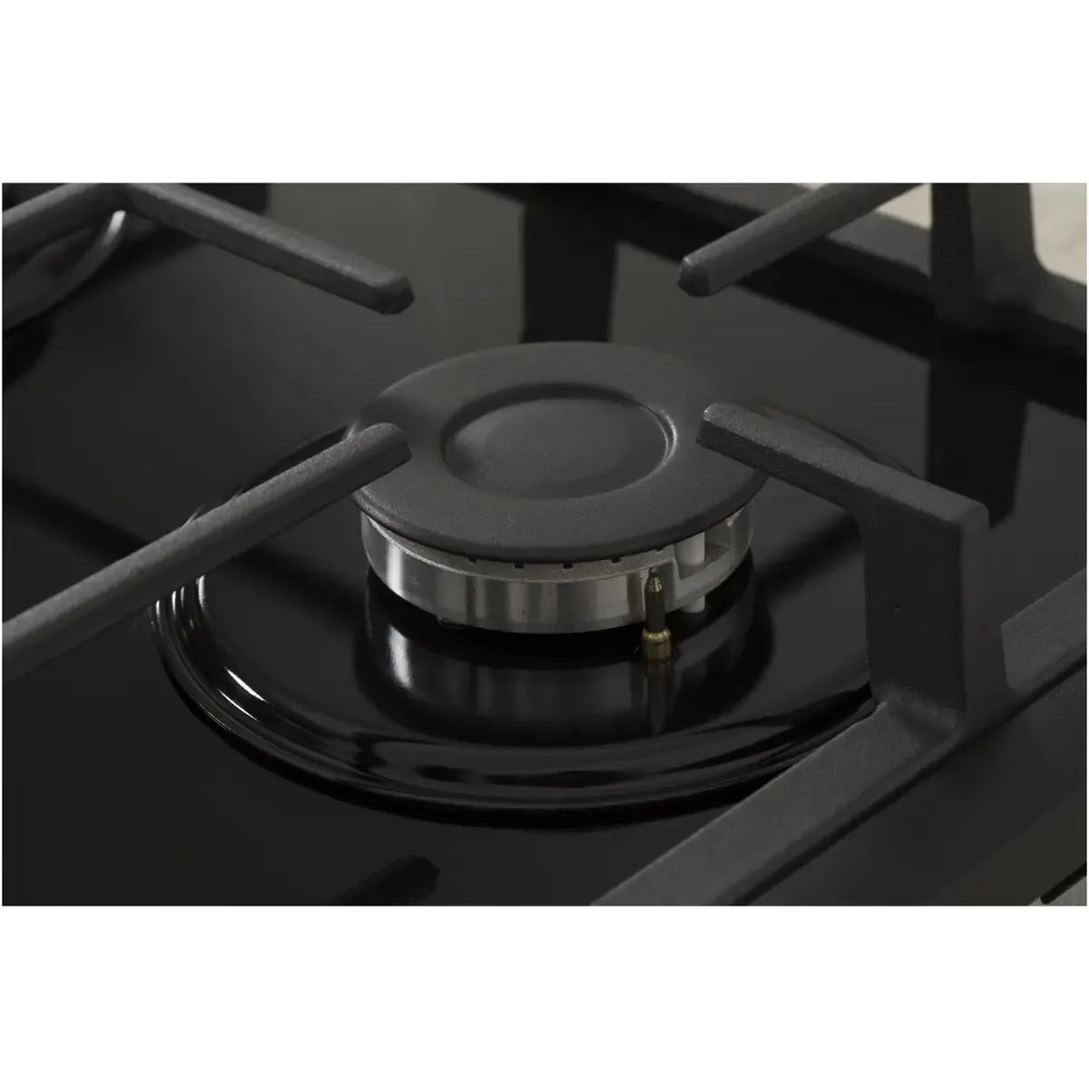 Nobeltek Plita pe gaz Plita pe gaz Nobeltek NHBG-6421BKF | 4 Arzatoare, Sticla Neagra, Gratare Fonta, Aprindere Buton