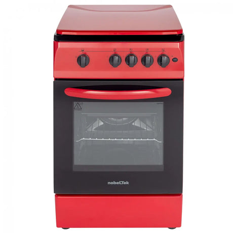 Nobeltek Aragaz Aragaz Nobeltek NLT 5602R/G1 | 50x60cm, Plita Gaz, Cuptor Gaz, Rosu, 50x60x85cm