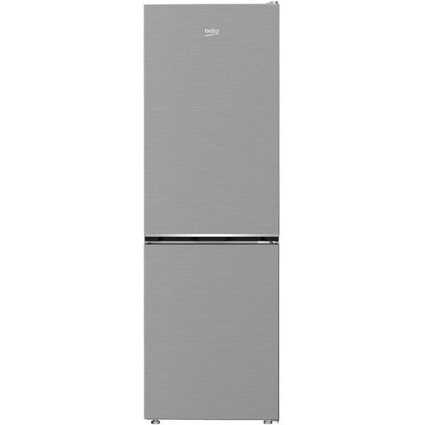 Beko Combina frigorifica Combina frigorifica Beko B1RCNA364XB | 369L, Clasa E, AeroFlow, LED, Metal Look, 59.5x66.3x186.5cm