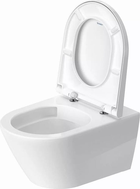 Duravit Vas wc Duravit, Toilet WM 540 mm D-Neo white, washdown, rimless, Durafix incl., suspendat, evacuare orizontala, fara capac (0021610000, 0021690000), alb