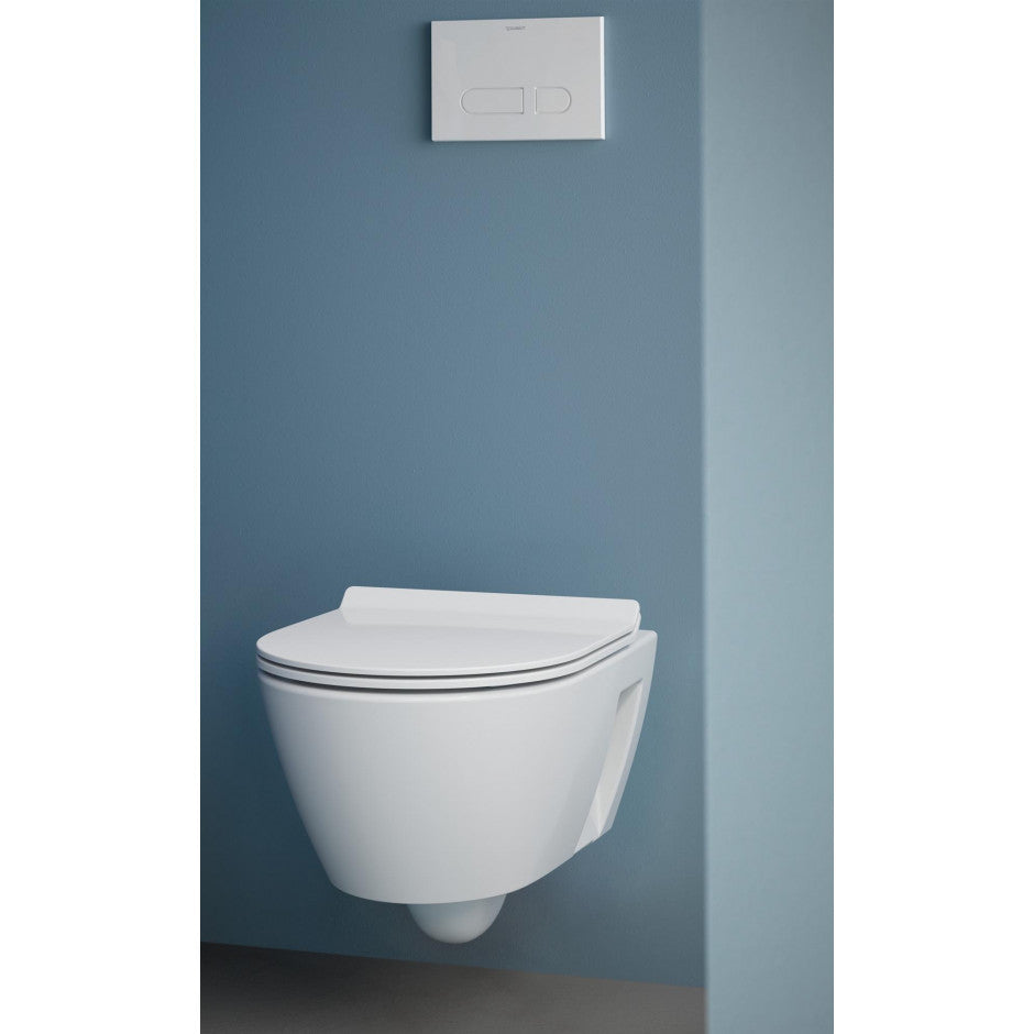 Vas wc + capac Duravit, Toil.set wm 540 mm Duravit No.1 w rimless,wd,seat&cover w.softclosure, suspendat, evacuare orizo